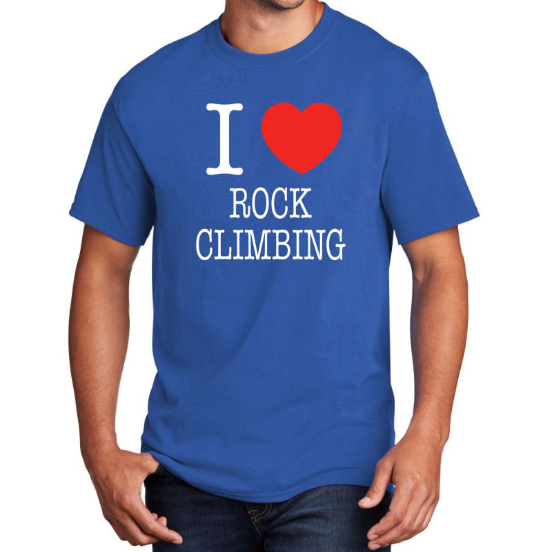 I Heart Rock Climbing Basic T-shirt | Artistshot