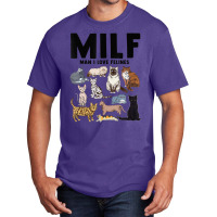 Milf Man I Love Felines Cat Vintage Basic T-shirt | Artistshot