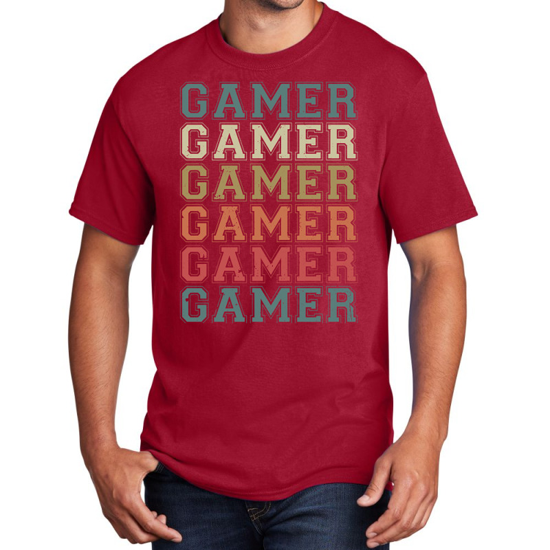 Gamer Vintage Retro-6hwol Basic T-shirt | Artistshot