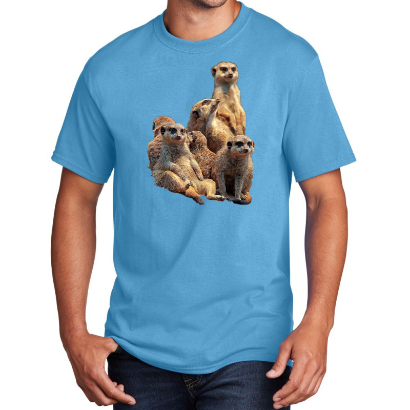 Lettertrunk Meerkat Family In The Kalahari Desert Basic T-shirt | Artistshot