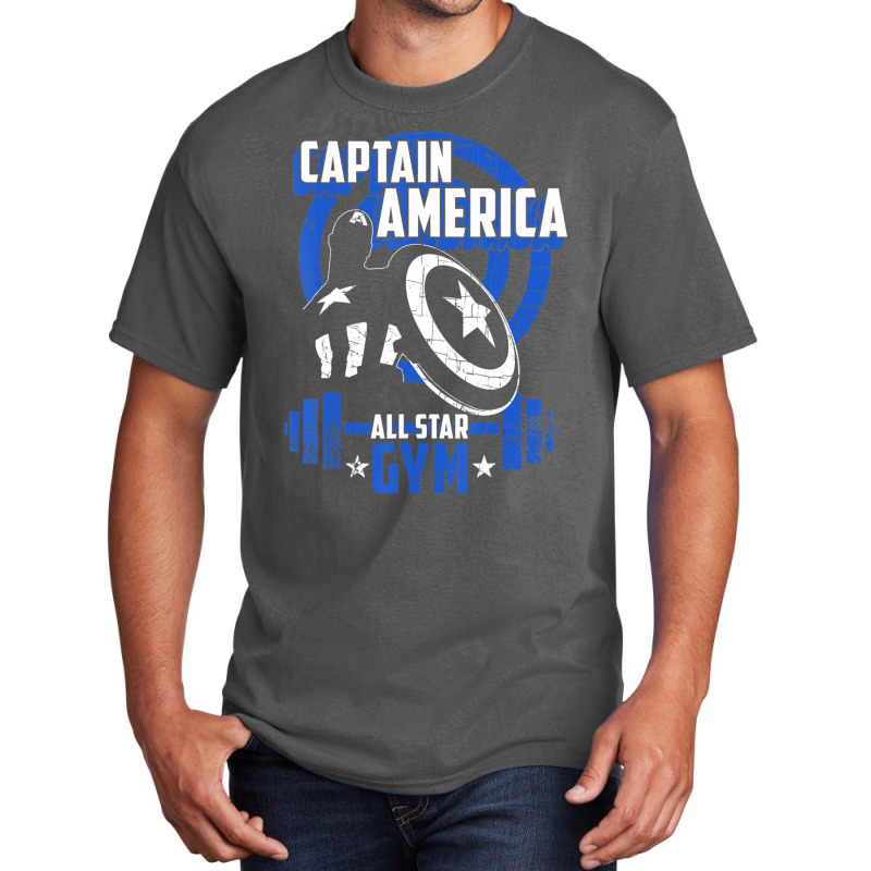 Cap.tain America All-star Gym Silhouette Hero Basic T-shirt | Artistshot