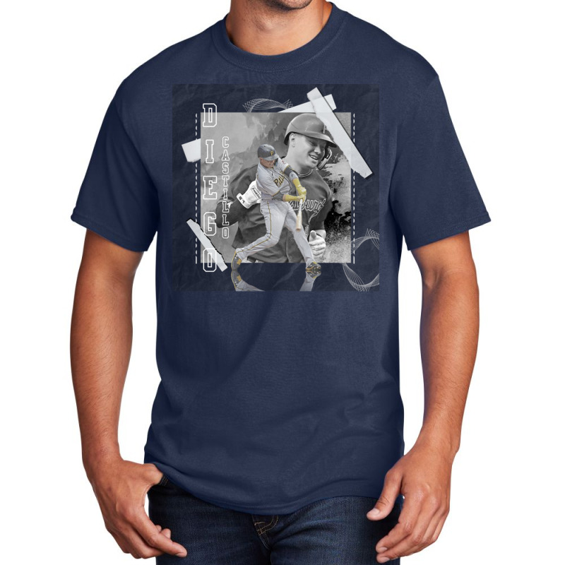 Diego Castillo Baseball Paper Poster Pirates 3 Basic T-shirt | Artistshot