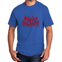 Happy Metal Holidays Basic T-shirt | Artistshot