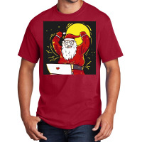 Angry Busy Santa Claus Basic T-shirt | Artistshot