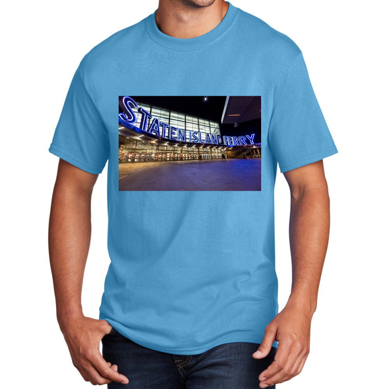 Staten Island Ferry Basic T-shirt by greggjvandervor | Artistshot