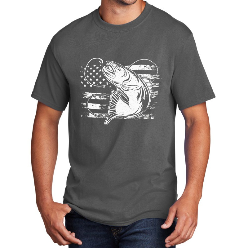 Amercian Fishing Basic T-shirt | Artistshot