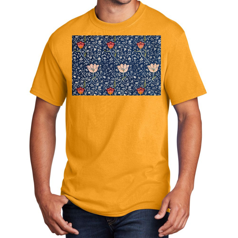 Flowers Pattern Basic T-shirt by ElaineABernard | Artistshot