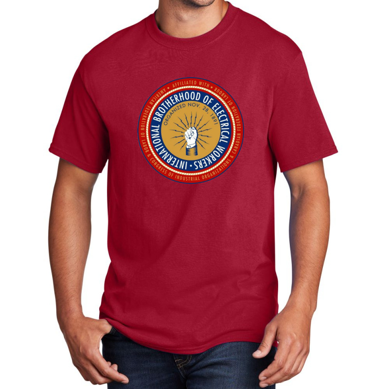 Ibew Electrician Basic T-shirt by MichaelSchales | Artistshot