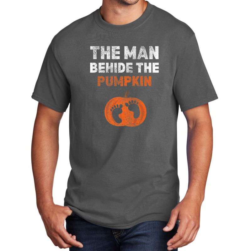 Halloween Pregnancy Shirt For Men Expecting Pumpkin Costume Basic T-shirt | Artistshot