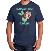 Panama City Beach Cute Mermaid Themed Basic T-shirt | Artistshot