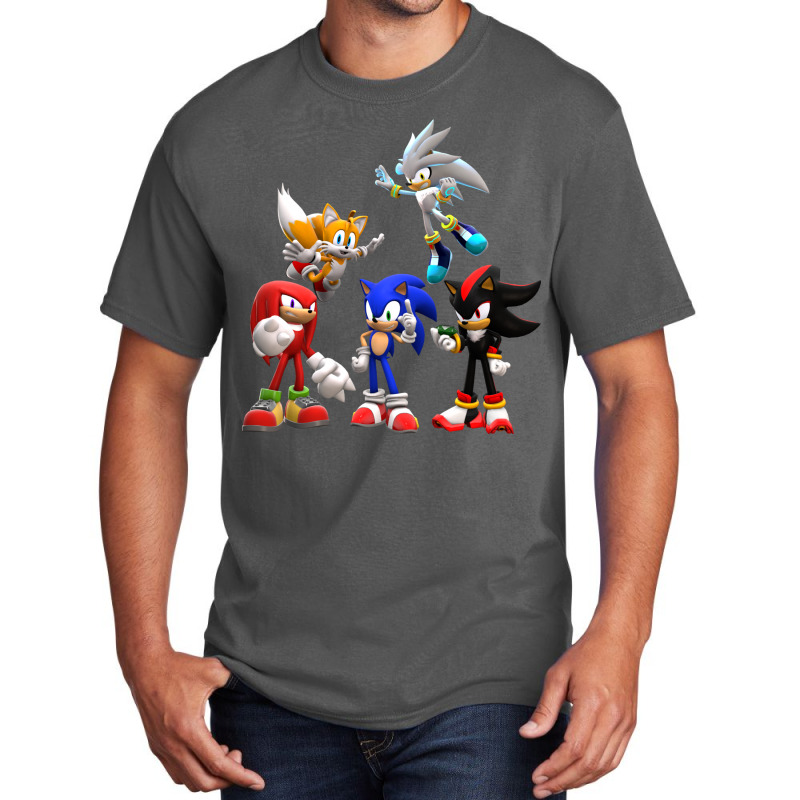 Cool Character Anime Songehog Basic T-shirt by ElaineABernard | Artistshot