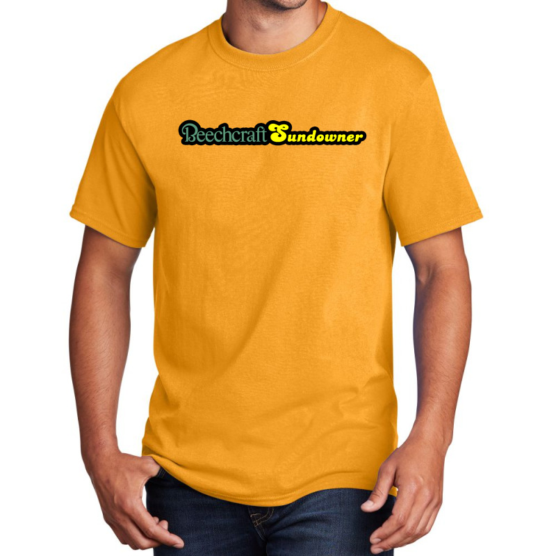 Beechcraft Sundowner Aircraft Aviation Basic T-shirt by yoriinka | Artistshot