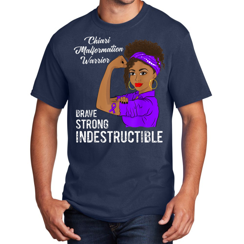 Chiari Malformation Warrior Indestructible Awareness Gift Basic T-shirt | Artistshot