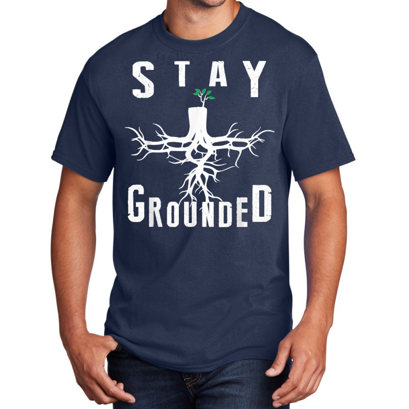 Electrician Journeyman Lineman Stay Grounded Design Basic T-shirt | Artistshot