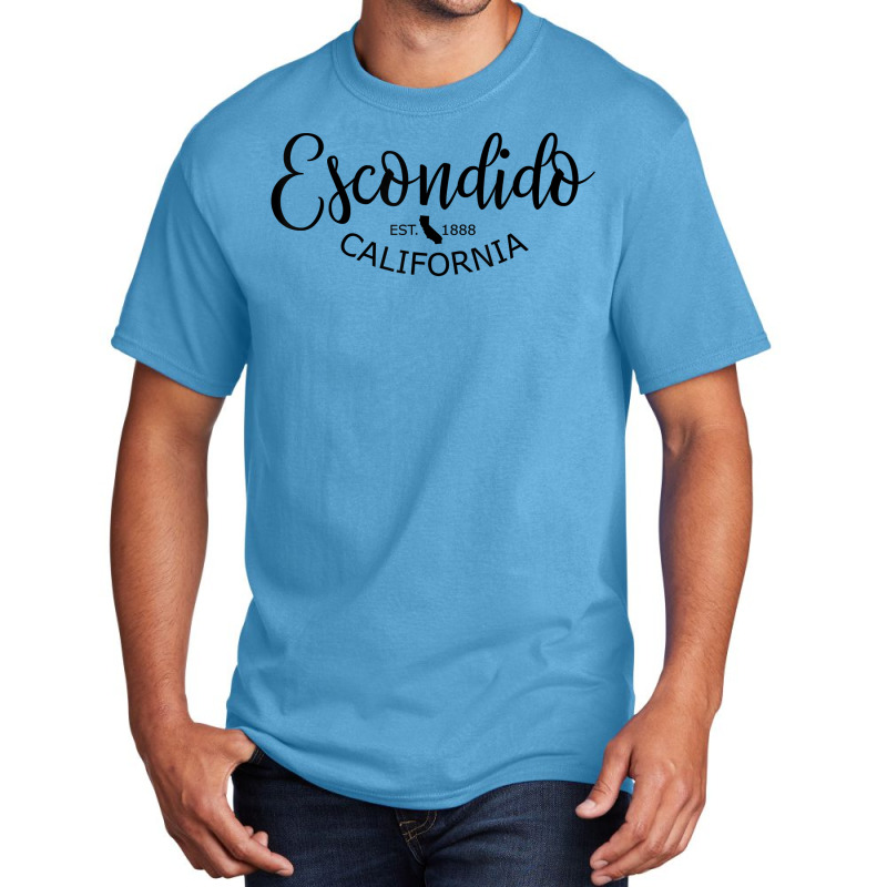 Escondido California State Map Escondido Ca Us City T Shirt Basic T-shirt | Artistshot