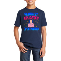 Feminist, Educated, Open-minded Basic Youth T-shirt | Artistshot