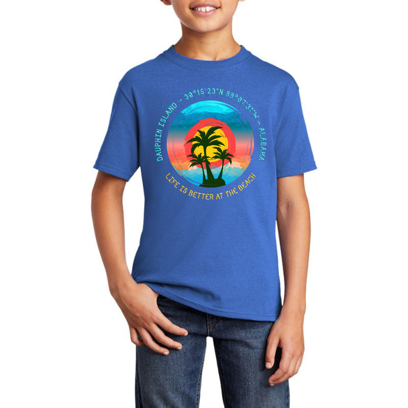 American Beaches - Dauphin Island, Alabama Basic Youth T-shirt by poppyallen | Artistshot