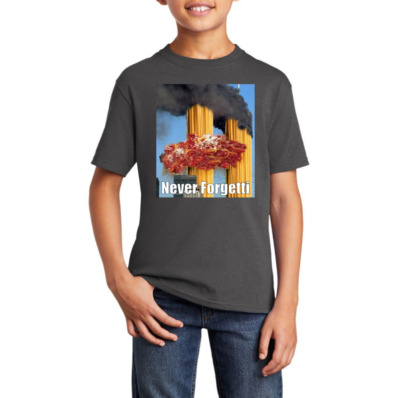 Never Forgetti, Rest In Spaghetti Basic Youth T-shirt by seifertmurryq3jmxs | Artistshot