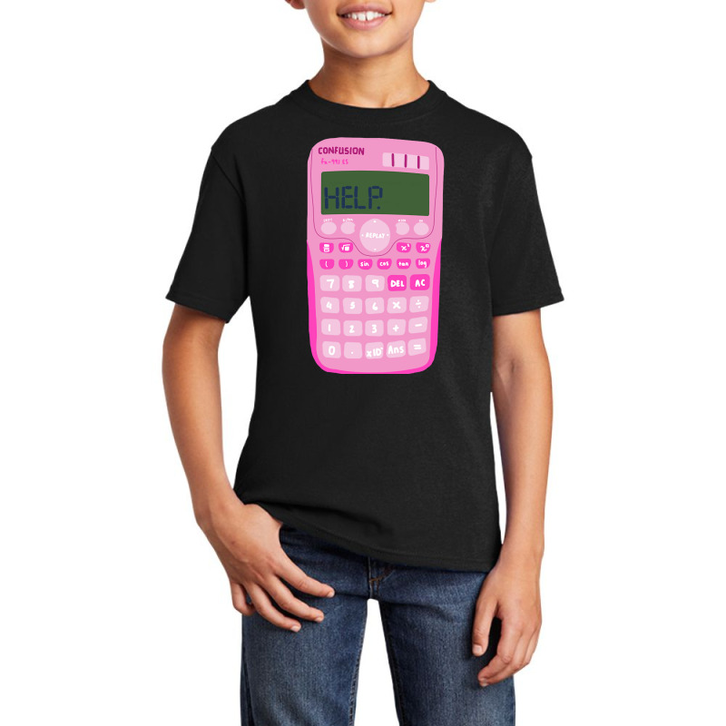 Help Calculator. Basic Youth T-shirt by Jerhogen528 | Artistshot