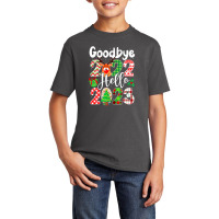 Goodbye 2022 Hello 2023 Happy New Year Christmas Funny Basic Youth T-shirt | Artistshot