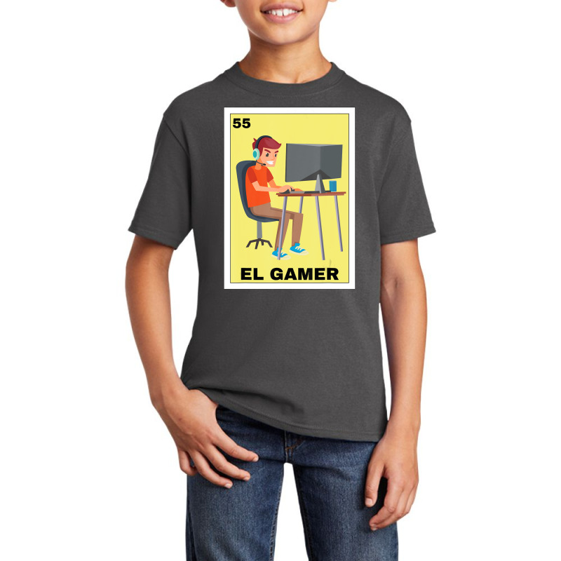 El Gamer Lottery Gift Mexican Lottery Gaming Basic Youth T-shirt by degreesgunner | Artistshot