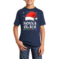 Nonna Claus Christmas Funny Family Matching Pajamas Basic Youth T-shirt | Artistshot