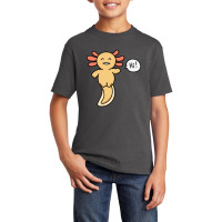 Golden Albino Axolotl (yellow Axolotl) Saying Basic Youth T-shirt | Artistshot