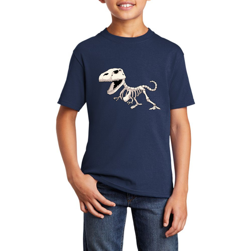 Dinosaur Skeleton Paleontology Basic Youth T-shirt by Box Bingham | Artistshot