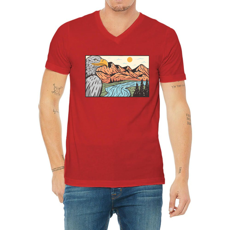 Keep Nature Wild V-Neck Tee by Mangustudio | Artistshot