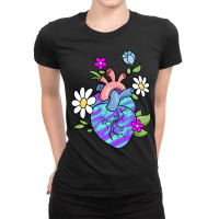 Flower Heart Spring Ladies Fitted T-shirt | Artistshot