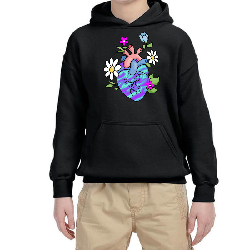 Flower Heart Spring Youth Hoodie | Artistshot