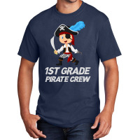 Funny Cute 1st Grade Pirate Halloween Basic T-shirt | Artistshot