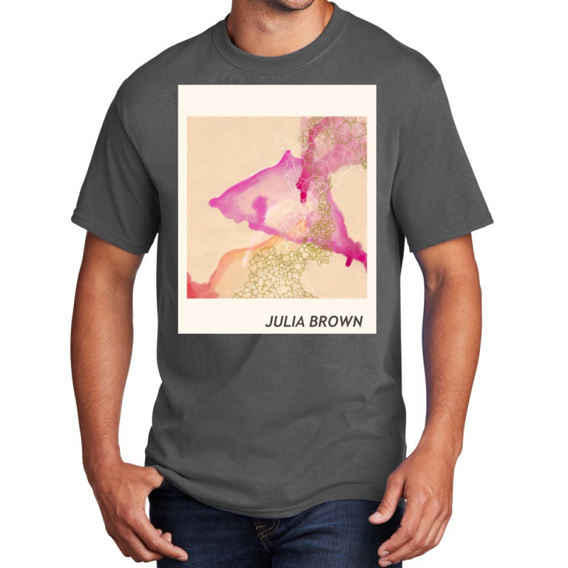 Julia Brown Watercolor Basic T-shirt by NINOZKABAUGHMAN | Artistshot