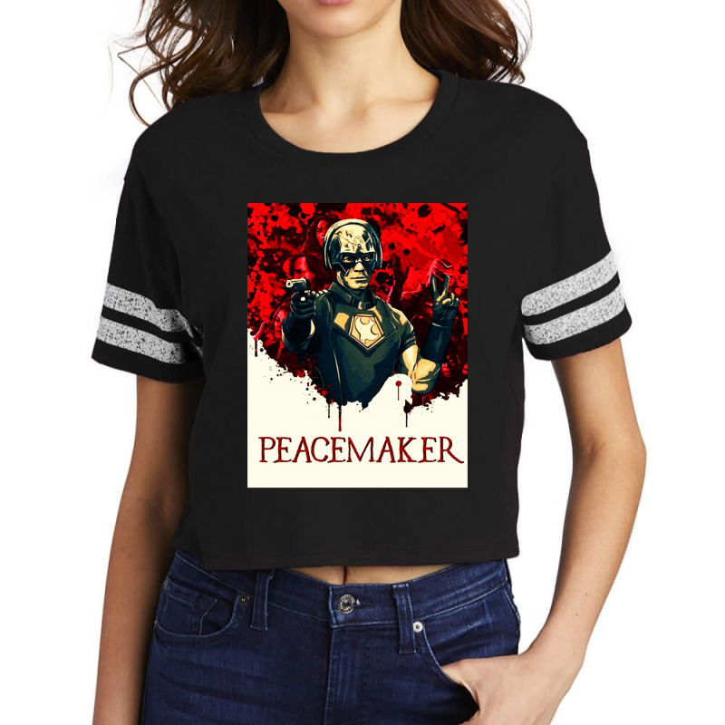 Vigilante Peacemaker Quotes Scorecard Crop Tee | Artistshot