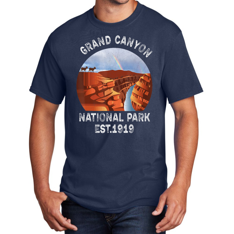 Grand Canyon National Park Arizona Vintage Retro 70s 80 Basic T-shirt | Artistshot