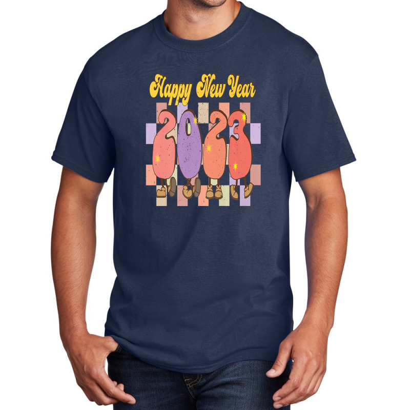 Happy New Year Party Family Celebration Goodbye Christmas Basic T-shirt | Artistshot