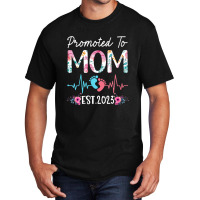 Promoted To Mom 2023 Mothers Day Christmas First Time Mom Basic T-shirt | Artistshot