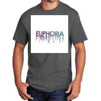 Euphoria Melting Title Gradient Poster Blue Basic T-shirt | Artistshot