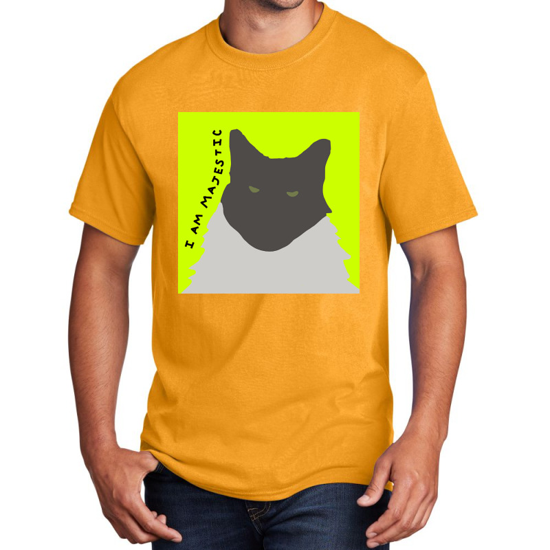 I Am Majestic Abstract Cat Basic T-shirt | Artistshot