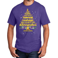 Hot Trend Endometriosis Awareness Awareness - Christmas Tree Hope Cur Basic T-shirt | Artistshot