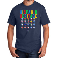 Hispanic Heritage Month Latin Countries Flag Latino Pride Basic T-shirt | Artistshot