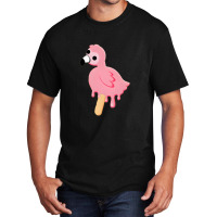 Trending Flamingo Melting Pop Merchandise Basic T-shirt | Artistshot