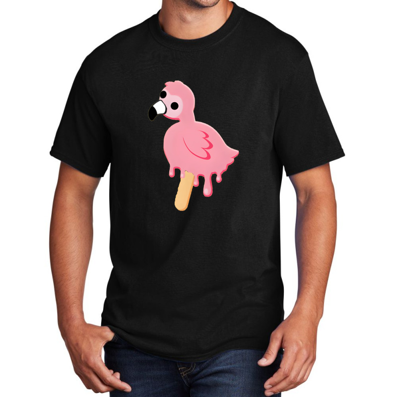 Trending Flamingo Melting Pop Merchandise Basic T-shirt by mckeebeckett3l9yxd | Artistshot