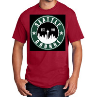 Seattle Grunge Poster Nature Basic T-shirt | Artistshot