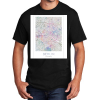 Berlin City Map Europe Germany Travel Basic T-shirt | Artistshot