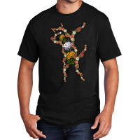 Cat In Lotus Tattoo Dabbing Basic T-shirt | Artistshot