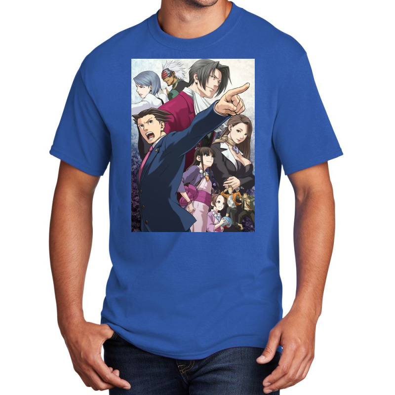 Ace Attorney Poster Anime Basic T-shirt by jeremyhibb | Artistshot