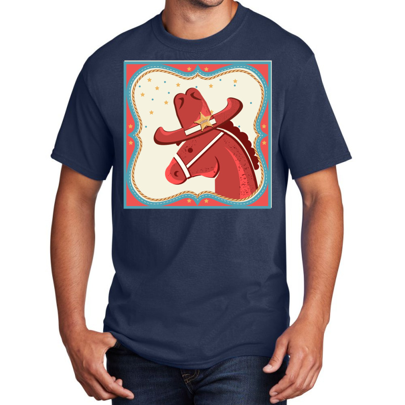 Cowboy Horse Toy Cowboy  Tshirt Retro Basic T-shirt by milabtowerp | Artistshot