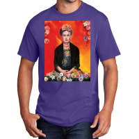 Frida Kahlo Painting Flower Basic T-shirt | Artistshot