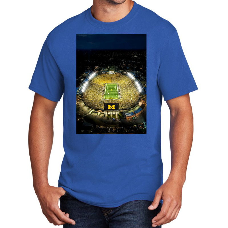 The Michigan Stadium Basic T-shirt | Artistshot